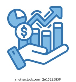 Profitability Icon Element For Design