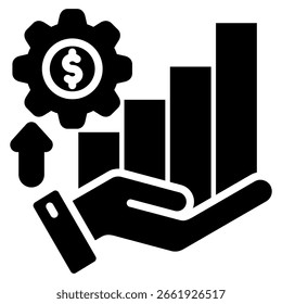 Elemento de icono de rentabilidad para el diseño
