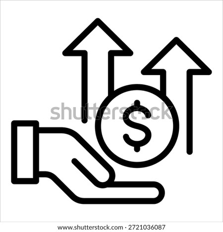 Profitability Icon Element For Design