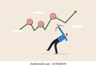 Profitability at the point of reversal. Win the market with Elliott Wave, how to find entry points and take profits. 
Investors or traders aim arrows at the target for take profit points.