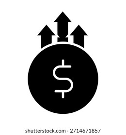 Profitable business icon vector. Business Illustration sign. Business team symbol or logo.