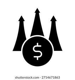 Vector rentable del icono del negocio. Signo de la ilustración del negocio. Símbolo o logotipo del equipo de negocios.
