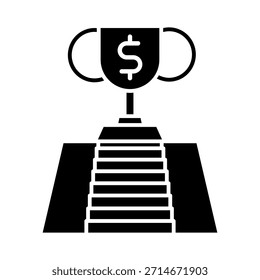 Vetor de ícone comercial lucrativo. Sinal de Ilustração de Negócios. Símbolo ou logotipo da equipe de negócios.