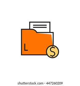 Profitable Contract Line Icon