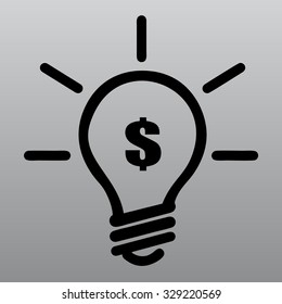 profitable idea money vector illustration