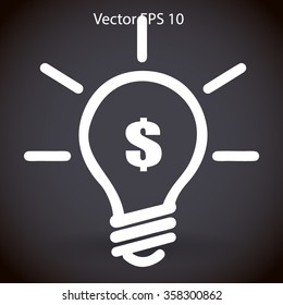 profitable idea money vector illustration