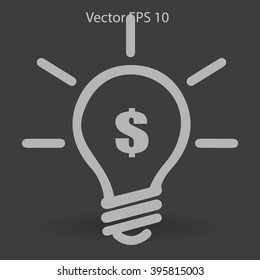 profitable idea money vector illustration