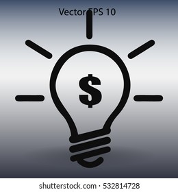 profitable idea money vector illustration