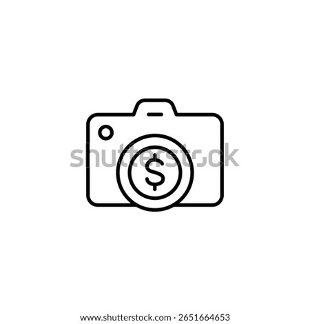 Profitable Photography Business Concept With Camera And Dollar Symbol