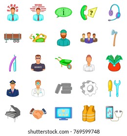 Profitable proposition icons set. Cartoon set of 25 profitable proposition vector icons for web isolated on white background