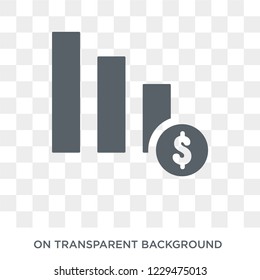 Profits icon. Trendy flat vector Profits icon on transparent background from business   collection. 
