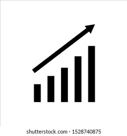 profits icon vector in trendy design style. profits icon isolated on white background
