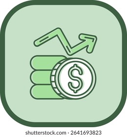 Profits Line vector Icon Design