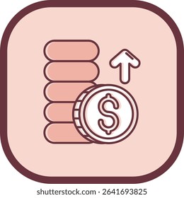 Profits Line vector Icon Design