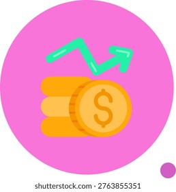 Profits Line vector Icon Design