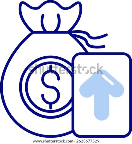 Profits Line vector Icon Design