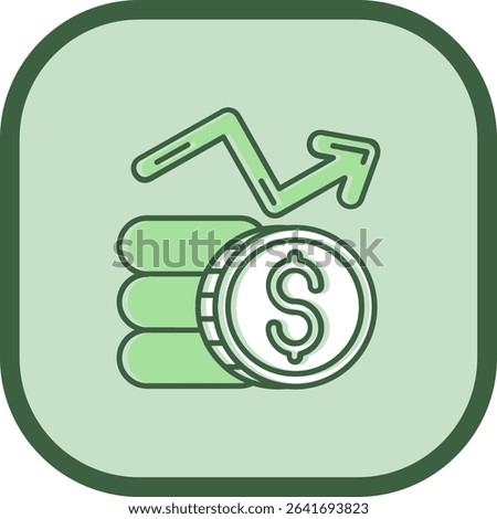 Profits Line vector Icon Design