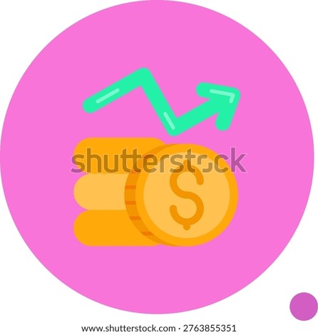 Profits Line vector Icon Design