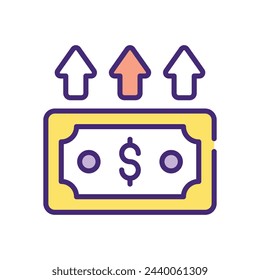 Profits Monetization vector icon design 