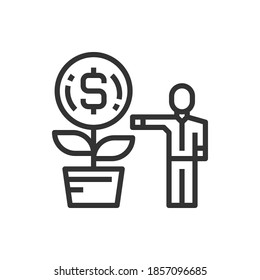 Profits  People Icon Vector Illustration .