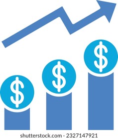 Profits vector icon. Can be used for printing, mobile and web applications.