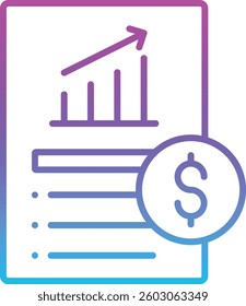 Profits vector icon. Can be used for printing, mobile and web applications.