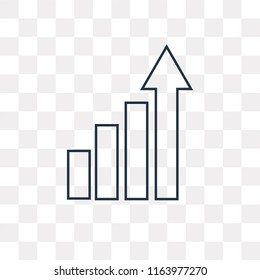 Profits vector icon isolated on transparent background, Profits logo concept