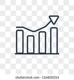 Profits vector icon isolated on transparent background, Profits logo concept