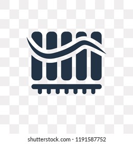 Profits vector icon isolated on transparent background, Profits transparency concept can be used web and mobile