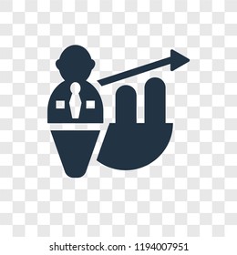 Profits vector icon isolated on transparent background, Profits transparency logo concept