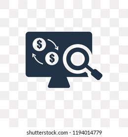 Profits vector icon isolated on transparent background, Profits transparency concept can be used web and mobile