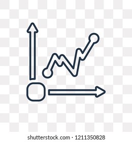 Profits vector outline icon isolated on transparent background, high quality linear Profits transparency concept can be used web and mobile