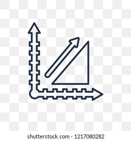 Profits vector outline icon isolated on transparent background, high quality linear Profits transparency concept can be used web and mobile