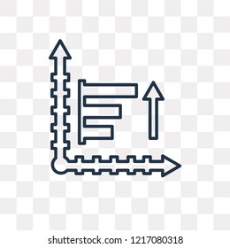 Profits vector outline icon isolated on transparent background, high quality linear Profits transparency concept can be used web and mobile