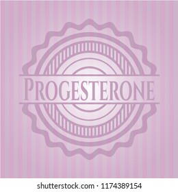 Progesterone pink emblem