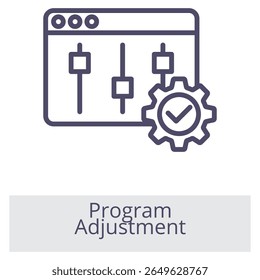 Program Adjustment Element For Design Graphic