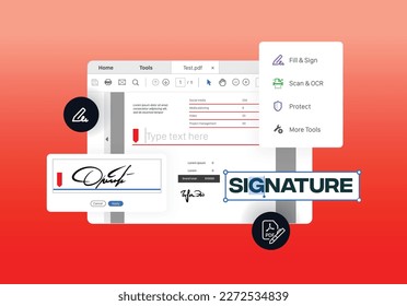 Programa para crear firmas digitales en formato pdf. Software para ver, crear, manipular, imprimir y administrar formato de documento portátil. Edición de documentos de texto