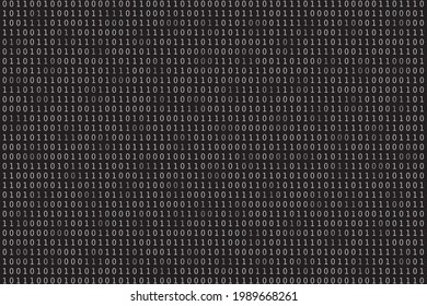 Program datum background. Programming binary coding. Matrix vector illustration