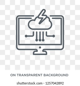 Program error icon. Trendy flat vector Program error icon on transparent background from Programming collection. High quality filled Program error symbol use for web and mobile