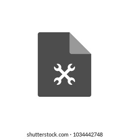 Program file icon. Vector.