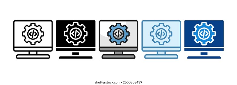 Program Icon Set Multiple Style Collection