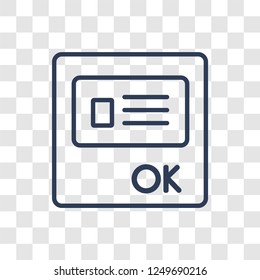 Program Interface icon. Trendy linear Program Interface logo concept on transparent background from Programming collection