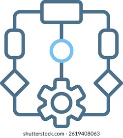 Program Line Two Colour Icon