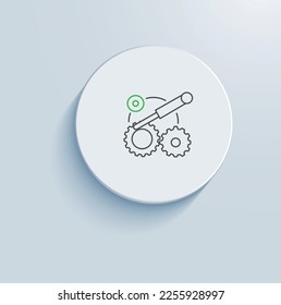 Program and project management services icon vector design