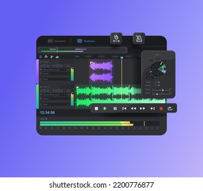 program window for mixing audio tracks