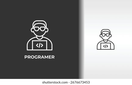 Programer Vector, Icon Or Logo Sign Isolated Symbol Illustration