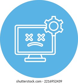 Programing error Vector icon which is suitable for commercial work and easily modify or edit it
