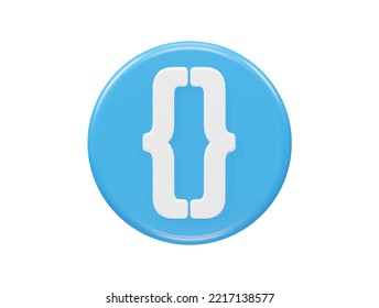 Programing icon 3d illustration  render