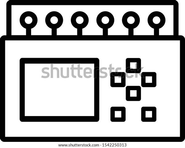 プログラマブル ロジック コントローラ ボード パネル アイコン ベクター画像 のベクター画像素材 ロイヤリティフリー