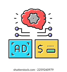 programmatic advertising color icon vector. programmatic advertising sign. isolated symbol illustration
